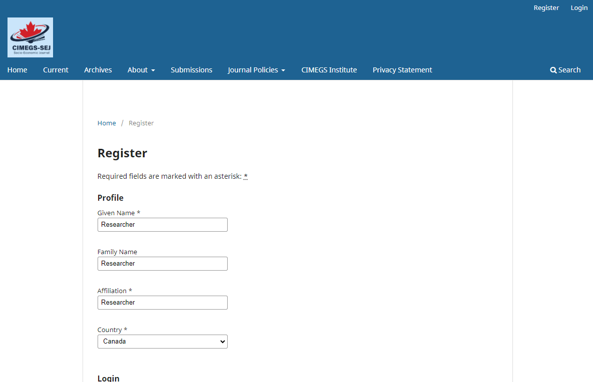Registration Form